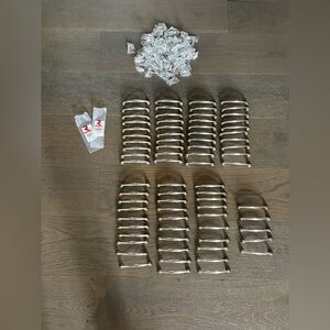 75 Richelieu brushed nickel cabinet door handles all new